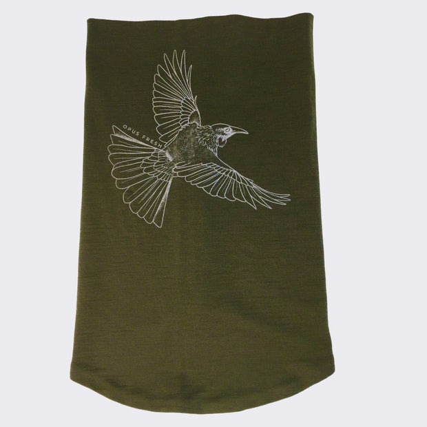 Windpipe Neck Warmer - Tūī Print