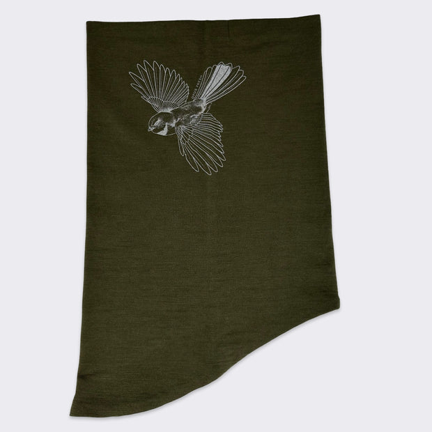 Windpipe Neck Warmer - Pīwakawaka Print
