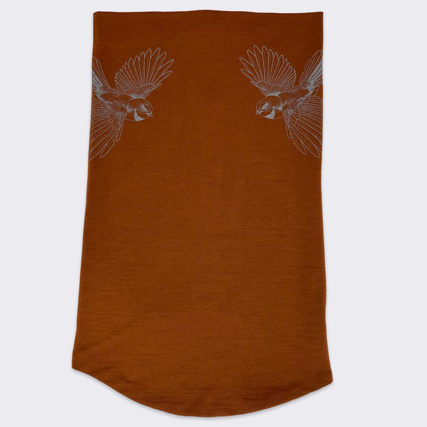 Windpipe Neck Warmer - Pīwakawaka Print
