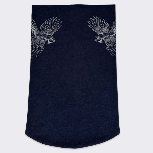 Windpipe Neck Warmer - Pīwakawaka Print