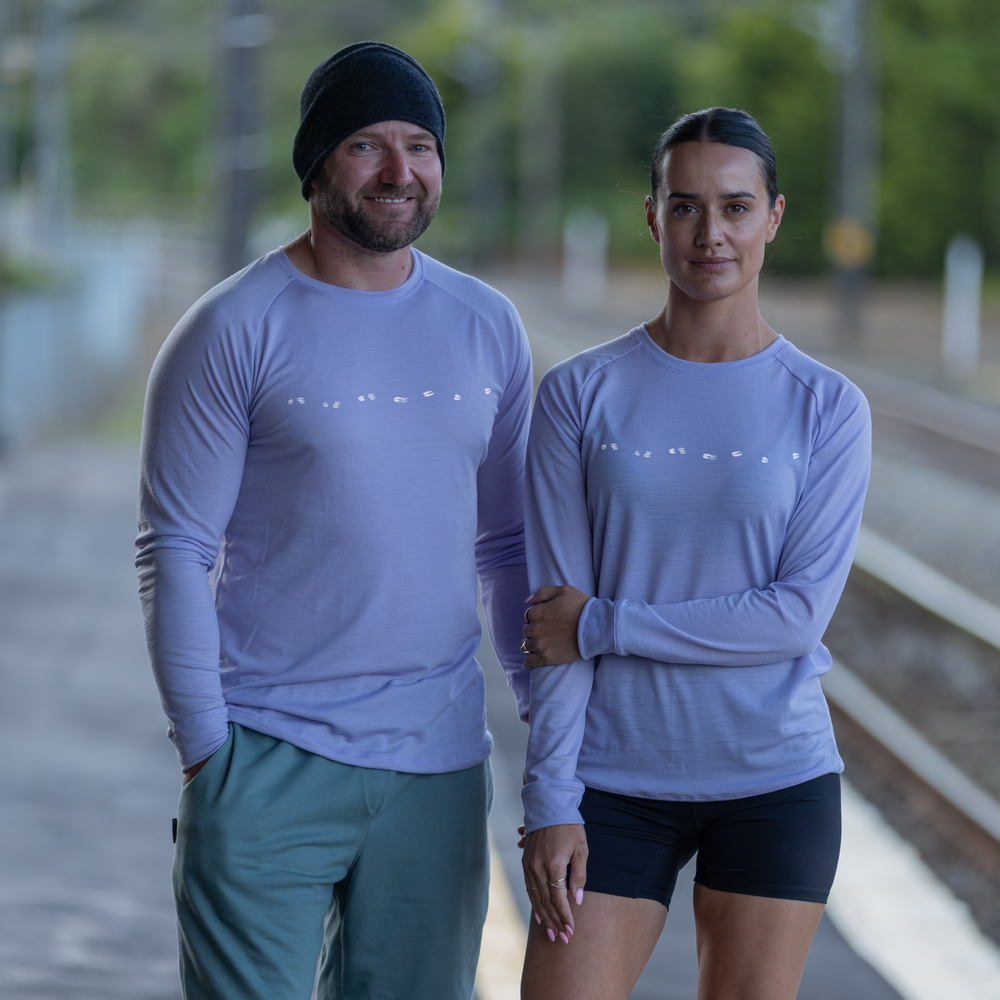 The Goat Raglan Tee - Lilac