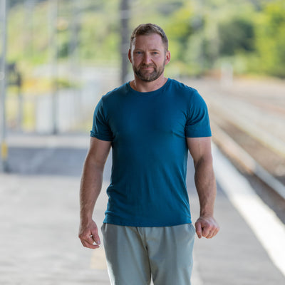 Tumble Tee - Teal Blue