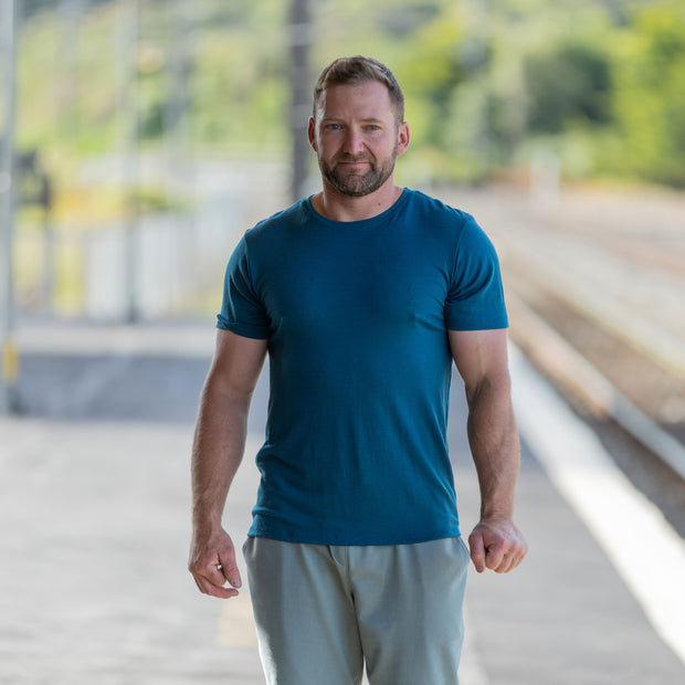 Tumble Tee - Teal Blue