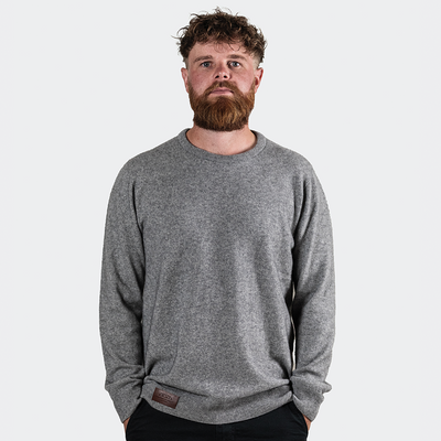 Crew Sweater - Silver Grey