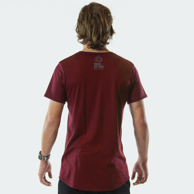 The Ring of Fire Tumble Tee - Volcanic Red