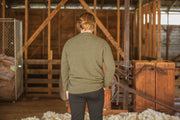 Vee Neck Sweater - Fern Green
