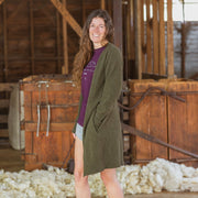 Longline Cardigan - Fern