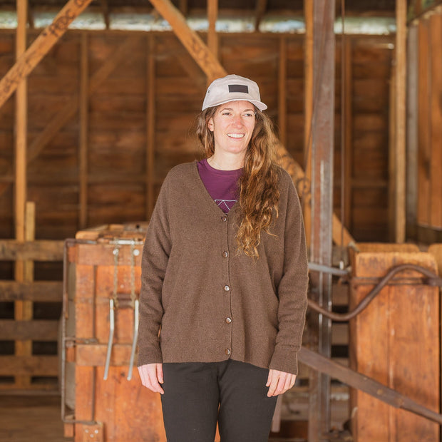 Crossover Cardigan - Chocolate