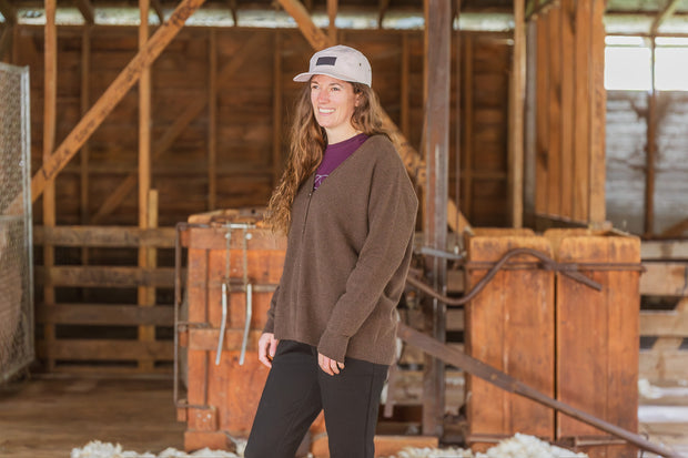 Crossover Cardigan - Chocolate