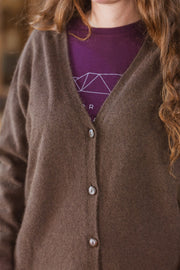 Crossover Cardigan - Chocolate