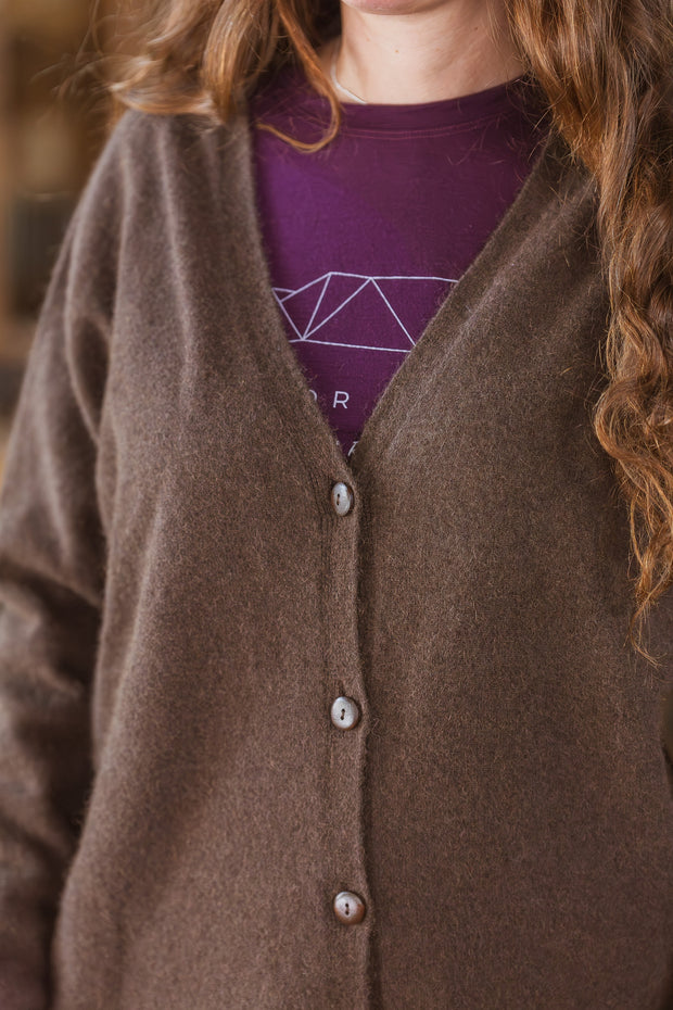 Crossover Cardigan - Chocolate