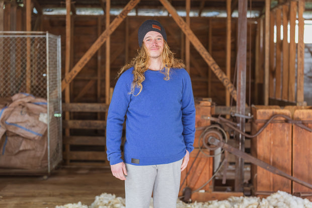 Crew Sweater - Cobalt Blue