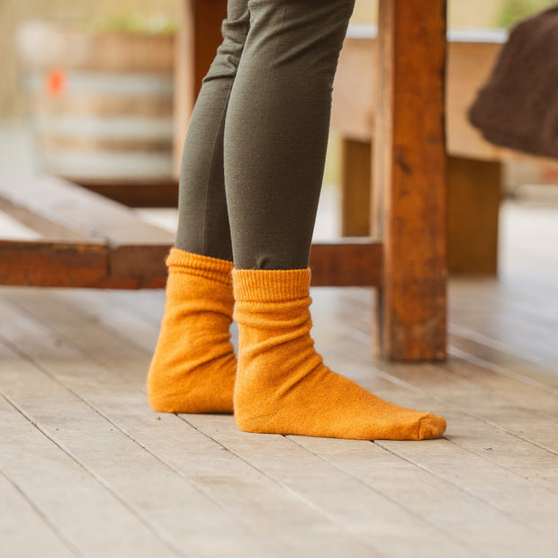 Possum / Merino Socks (Ginger)