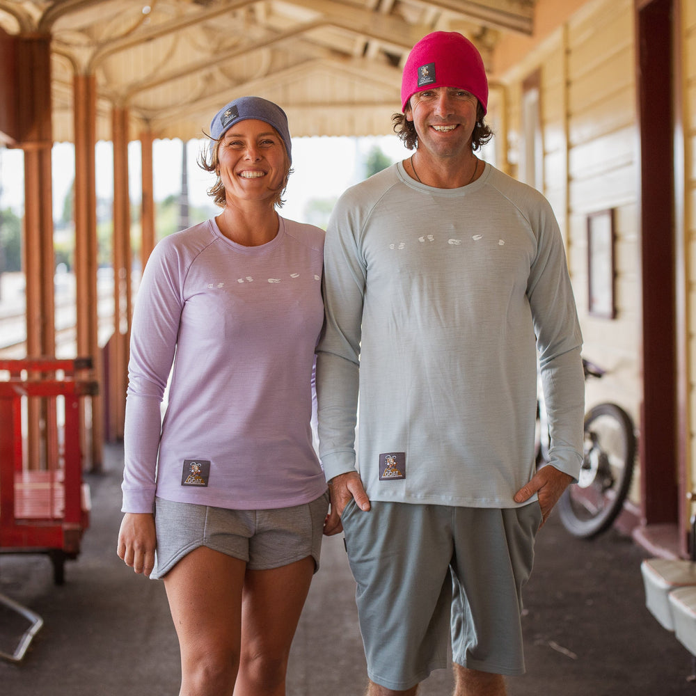 The Goat Raglan Tee - Lilac