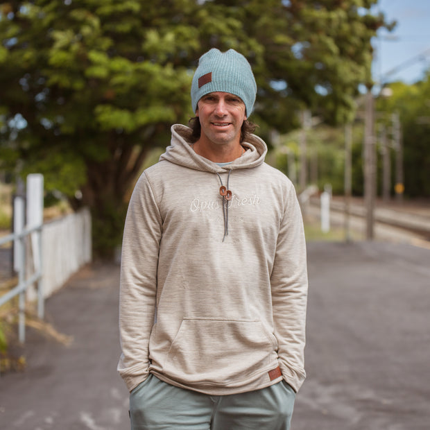 Alpha Hoodie - Tussock Marle