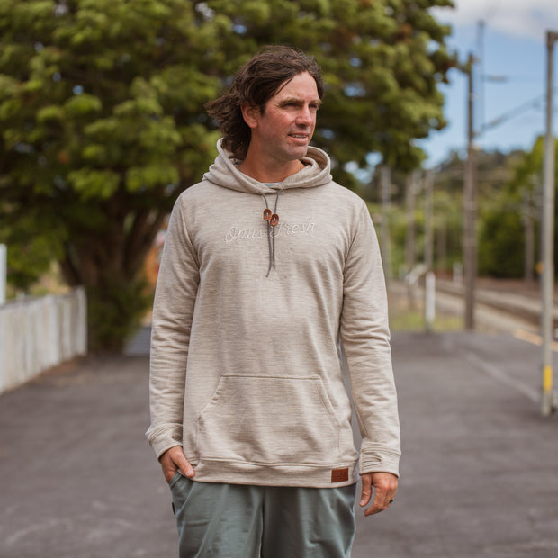 Alpha Hoodie - Tussock Marle