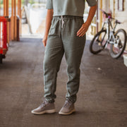 Hemp Pants - Smoky Green