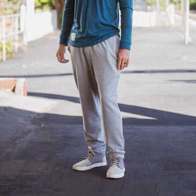 Track Pants - Silver Merino