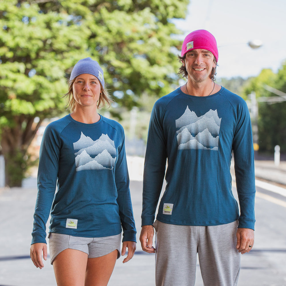 Tussock Traverse Raglan Tee - Teal