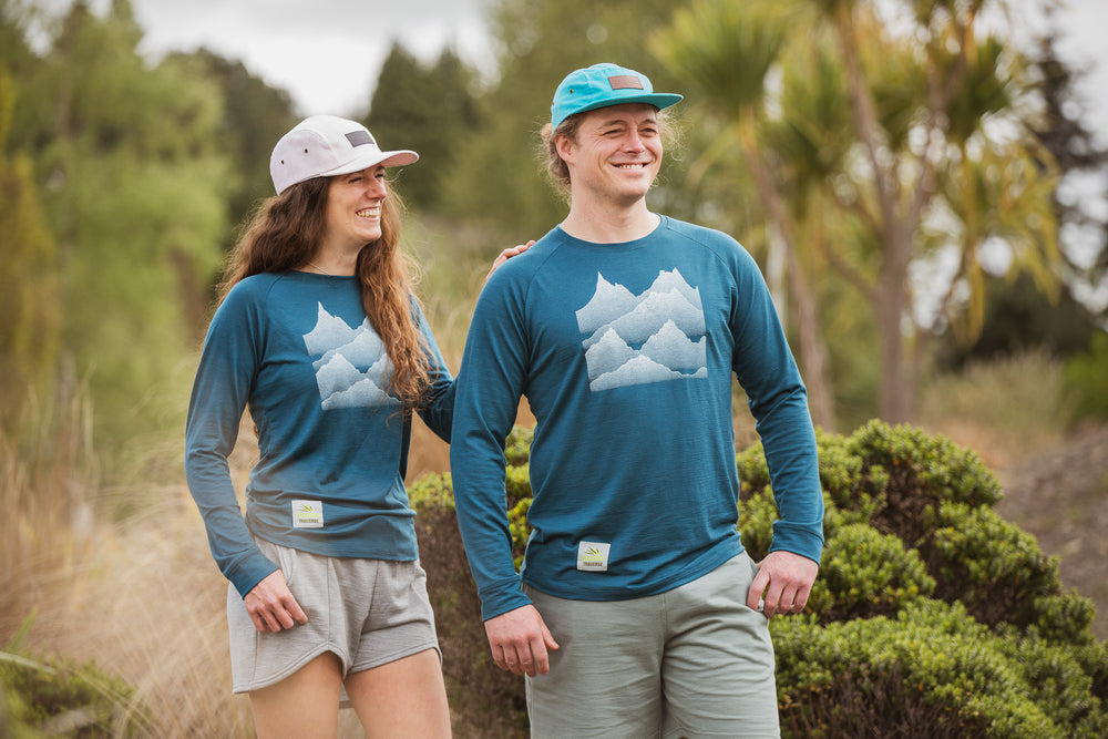 Tussock Traverse Raglan - Teal