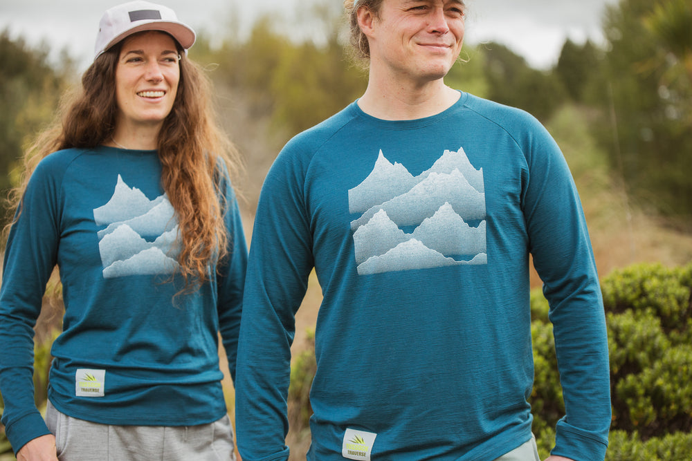 Tussock Traverse Raglan - Teal