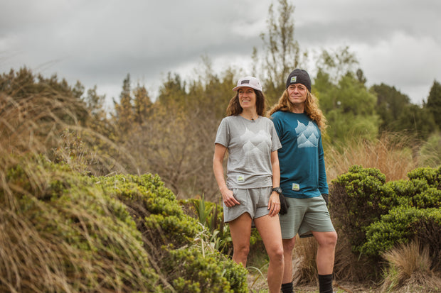 Tussock Traverse Tumble Tee - Grey Marle